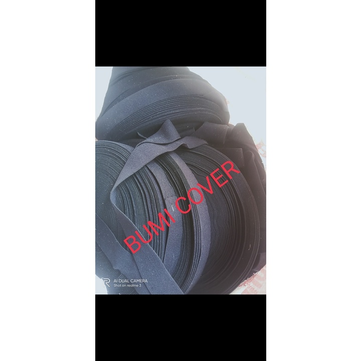 karet elastis hitam 3cm 4cm kiloan karet boxer karet murah perlengkapan menjahit