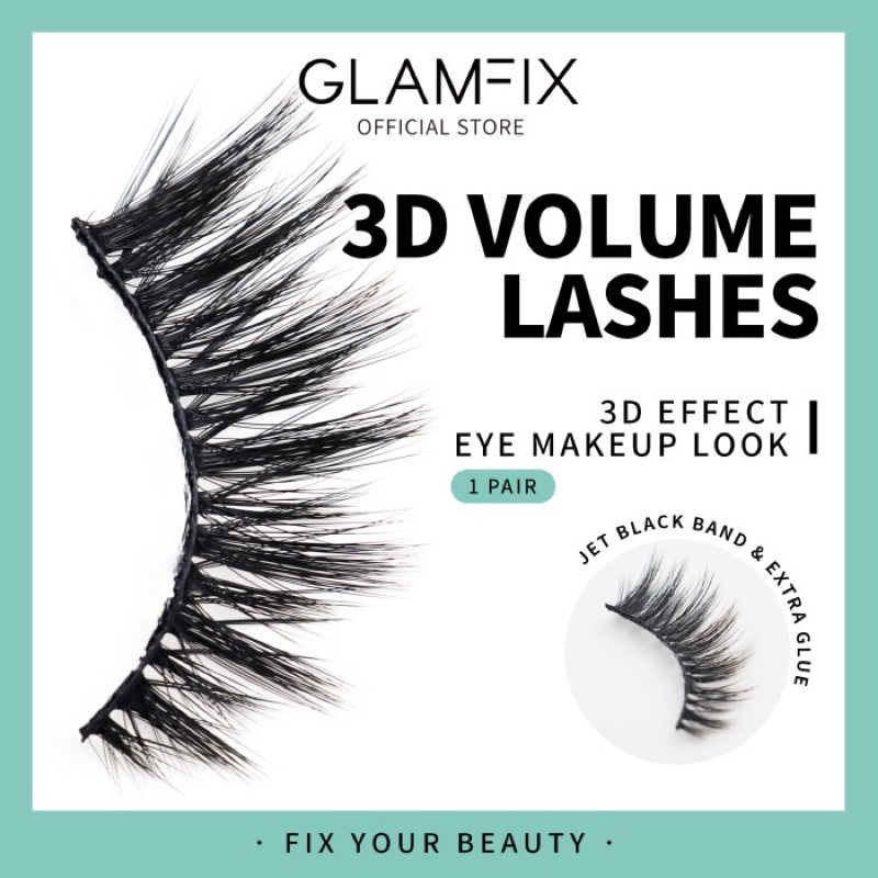 GLAMFIX Perfect Blink Lashes Bulu Mata 3D Volume New _ Bulu Mata Palsu | GLAM FIX Alat Kecantikan Makeup by YOU ORIGINAL