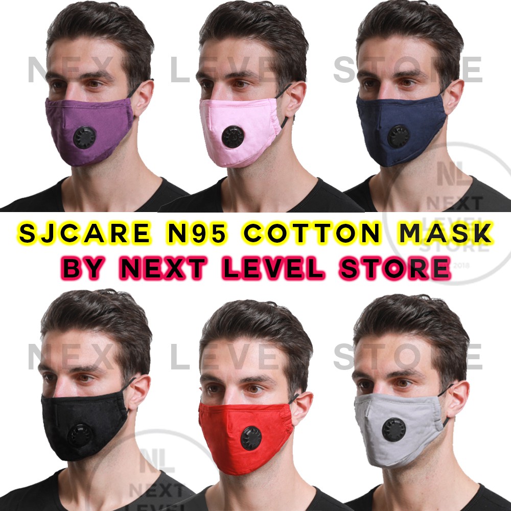 MASKER KAIN N95 KN95 COTTON MASK RESPIRATOR (FREE 1 FILTER PM2.5 ORIGINAL 5 PLY) ORIGINAL - WARNA PILIH DI VARIASI YA