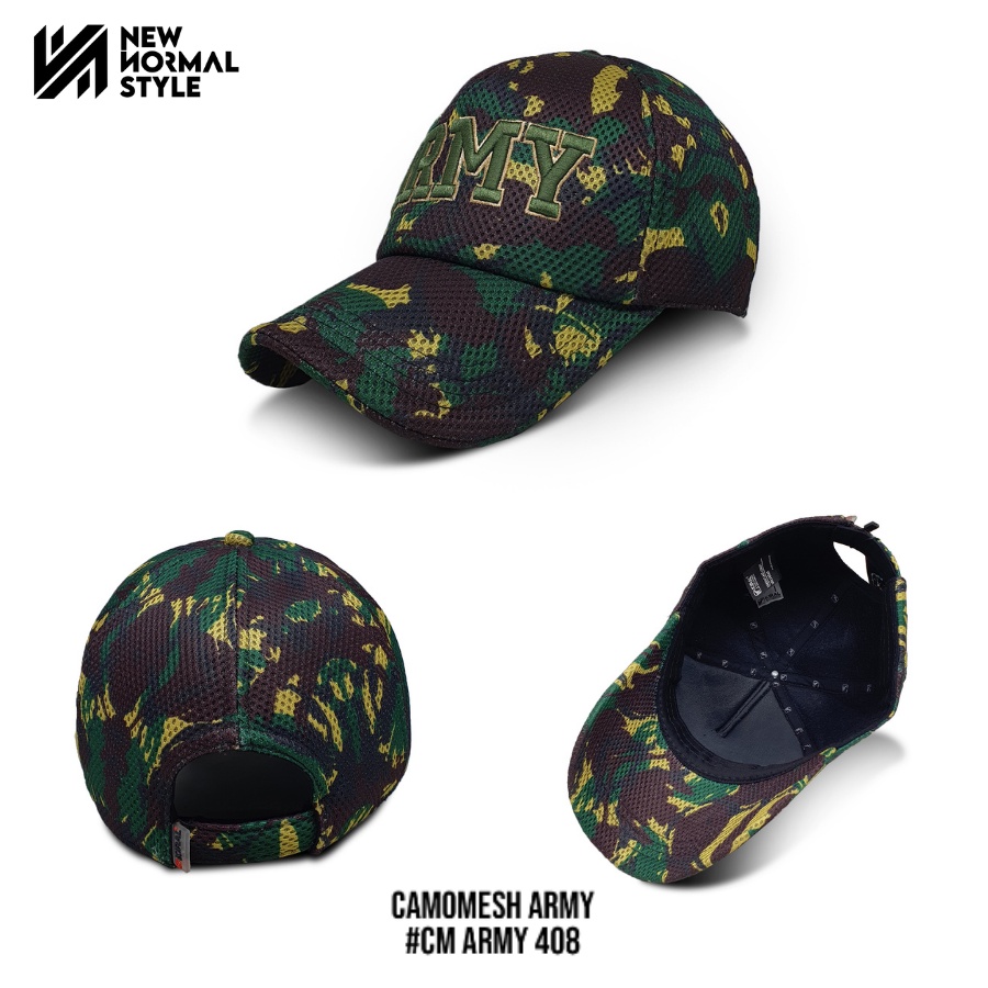 CAMOMASK ARMY SERIES Topi Pria Distro Baseball Jaring Tactical Komando Army Pria Wanita Cowok Kekinian Original Keren Dewasa Murah