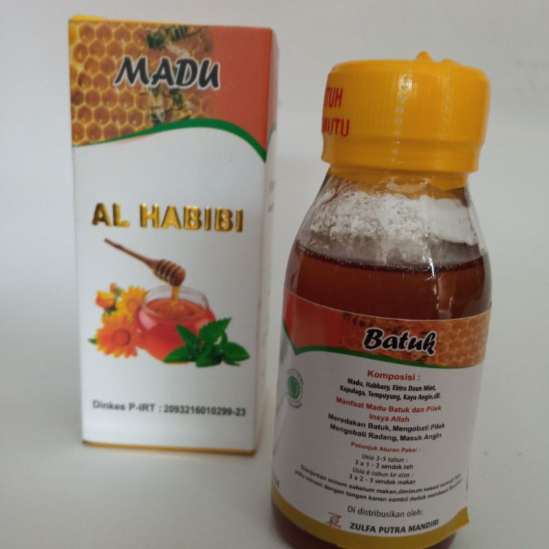 

MADU BATUK DAN PILEK AL HABIBI madu mix untuk membantu mengobati batuk pilek radang pada anak anak