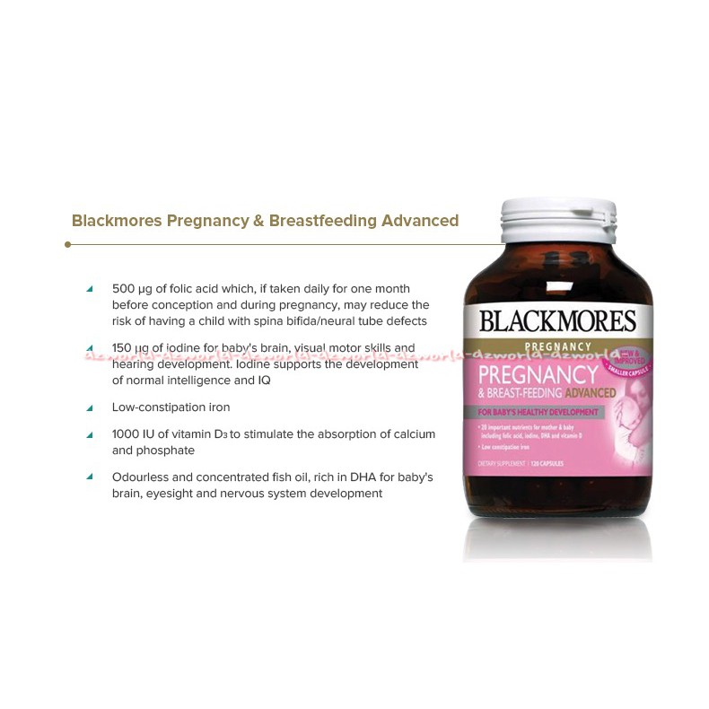 Blackmores Pregnancy Gold Vitamin Untuk Ibu Hamil Menyusui 60 Tablet Indonesia