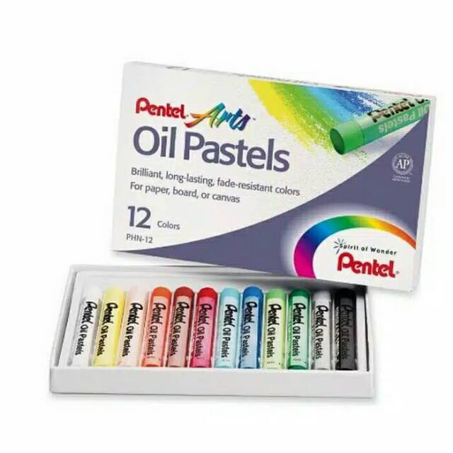 

Crayon oil pastel 12 warna Pentel art