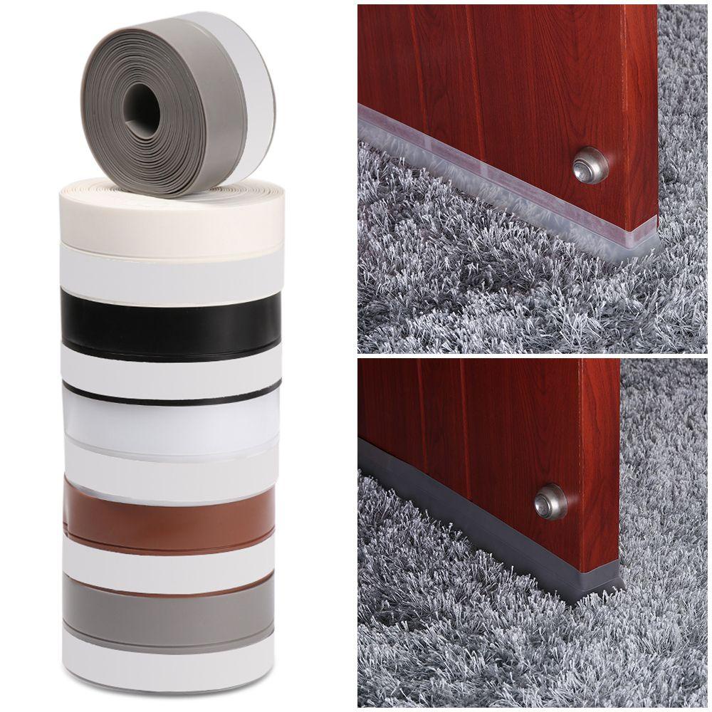 TOP 1m/3m/5m Sealing Strip Door Bottom Seam Wind Proof Bathroom Tape Silicone Rubber