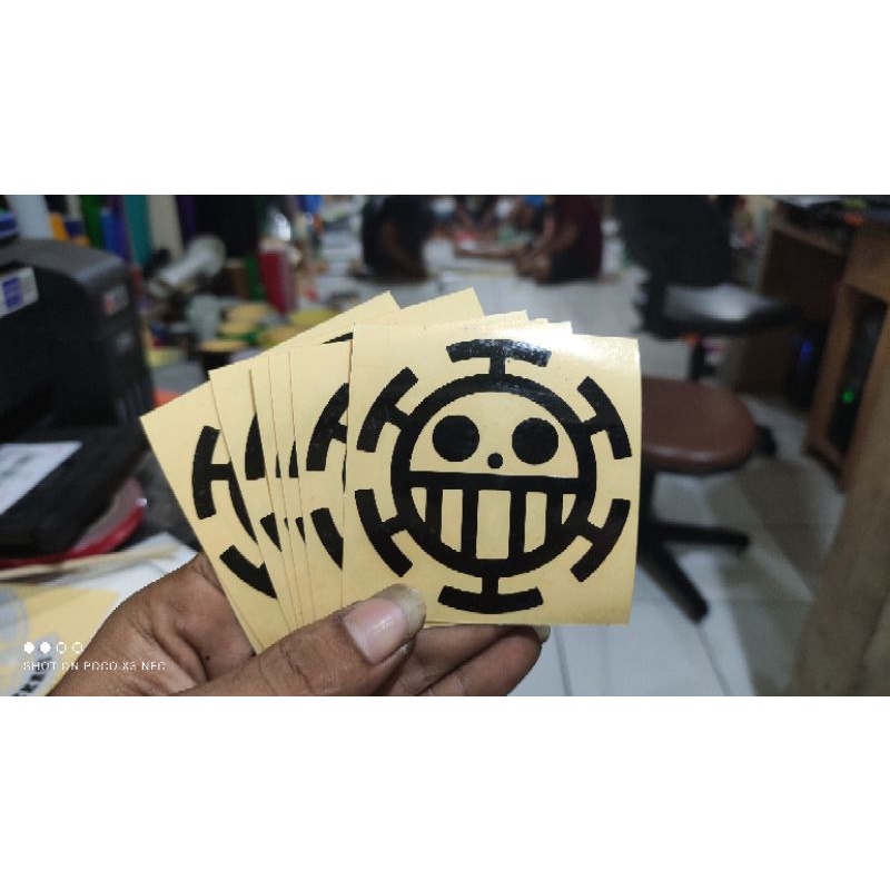 stiker cutting logo ONE PIECE stiker motor