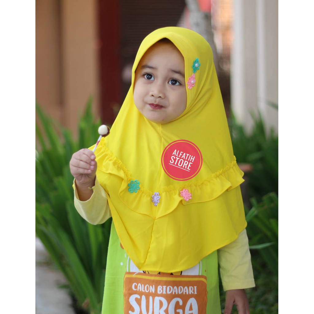 ALFATIH STORE /JILBAB ANAK SD SAFARA REMPEL/ HIJAB Anak Murah ianah