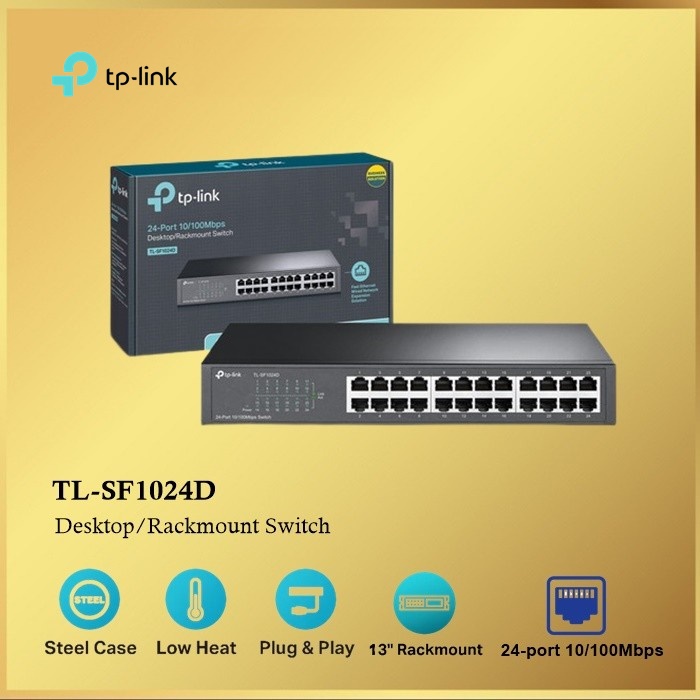 TP-Link 24 Port 10/100Mbps Desktop Switch TL-SF1024D TPLink SF1024D