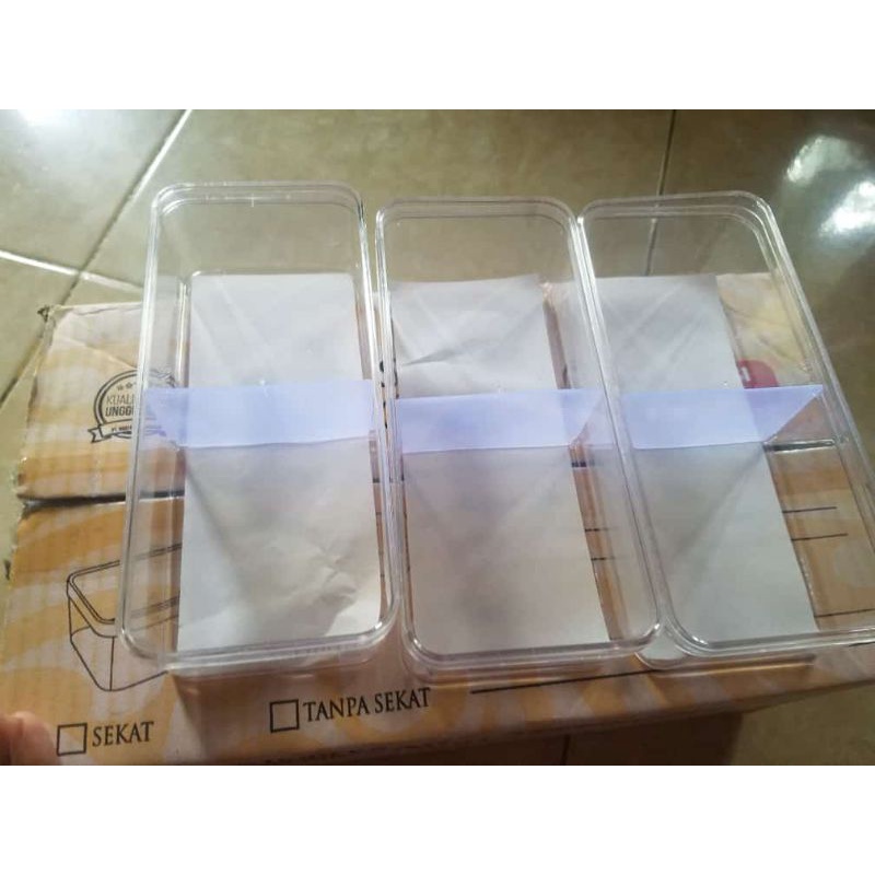 1 Pcs Toples Sekat 2 merk Nuai Gemini Toples Sekat 2 Toples Kue Toples