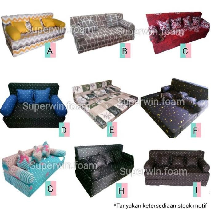 INOAC SOFA BUSA INOAC SOFABED SARUNG INOAC PENGGANTI SOFABED SPREI BED DF12SD3S
