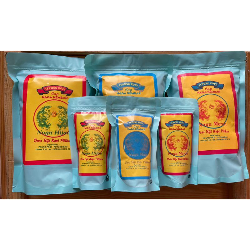 

BUBUK KOPI ASLI KHAS KALIMANTAN / TEPUNG KOPI CAP NAGA KEMBAR ASLI UENAK