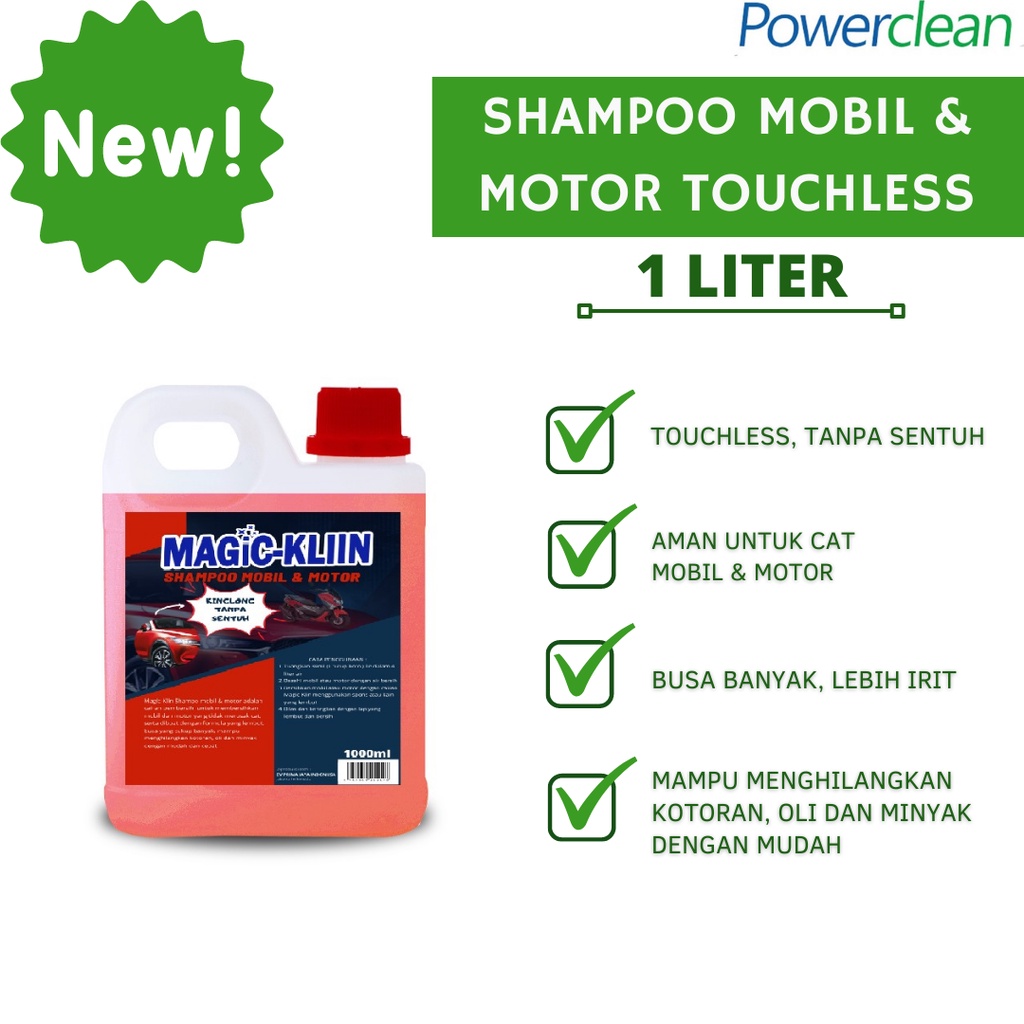 Magic-Klin Shampoo Mobil &amp; Motor Touchless 1 Liter