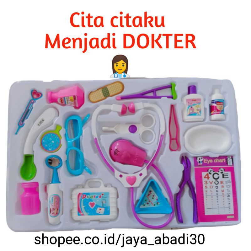 Mainan anak dokter dokteran / cita citaku menjadi DOKTER / MEDICAL set