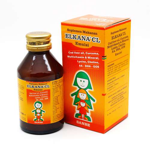 ELKANA CL EMULSI 120 ML VITAMIN PENAMBAH KECERDASAN PLUS MINYAK IKAN