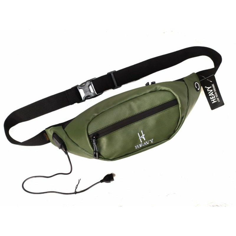 Tas slempang pria tas waistbag pria anti air  waterproof elgano