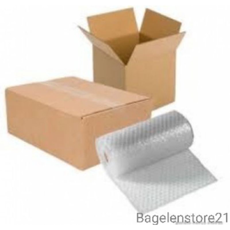 

Bubblewarp + Kardus Tambahan Packing