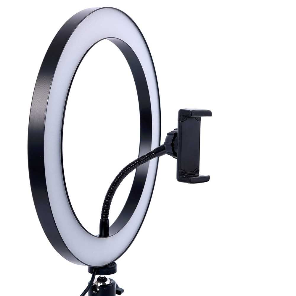 (BISA COD) FTIHSHPLacyfans Halo Ring Light LED 120 LED 10 Inch Holder+Mini Tripod RL-128