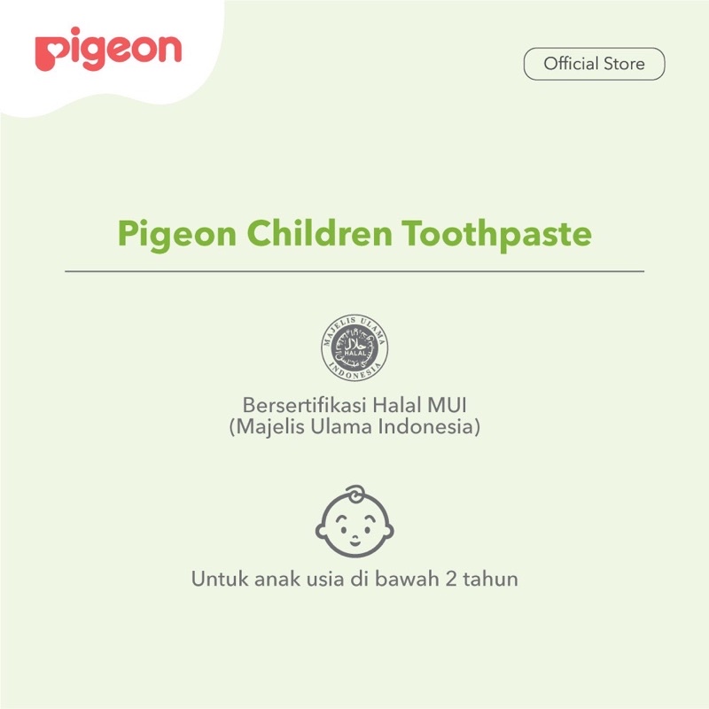 PIGEON Toothpaste Strawbery 45Gr / Pasta Gigi Bayi Pigeon