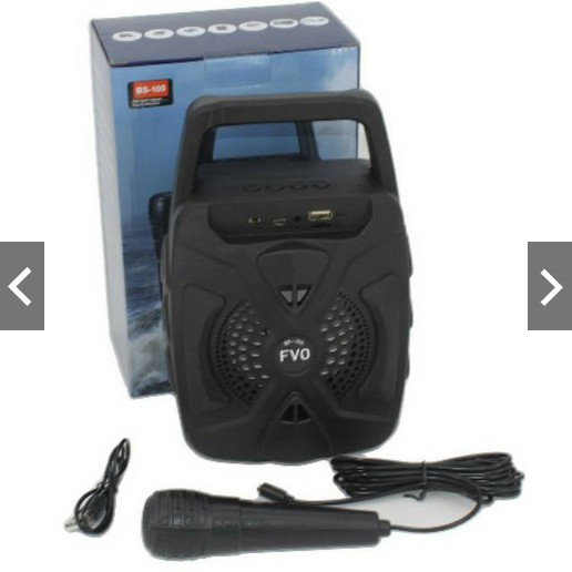 Speaker Bluetooth BS- 168A + Mic Karaoke Portable Wireless