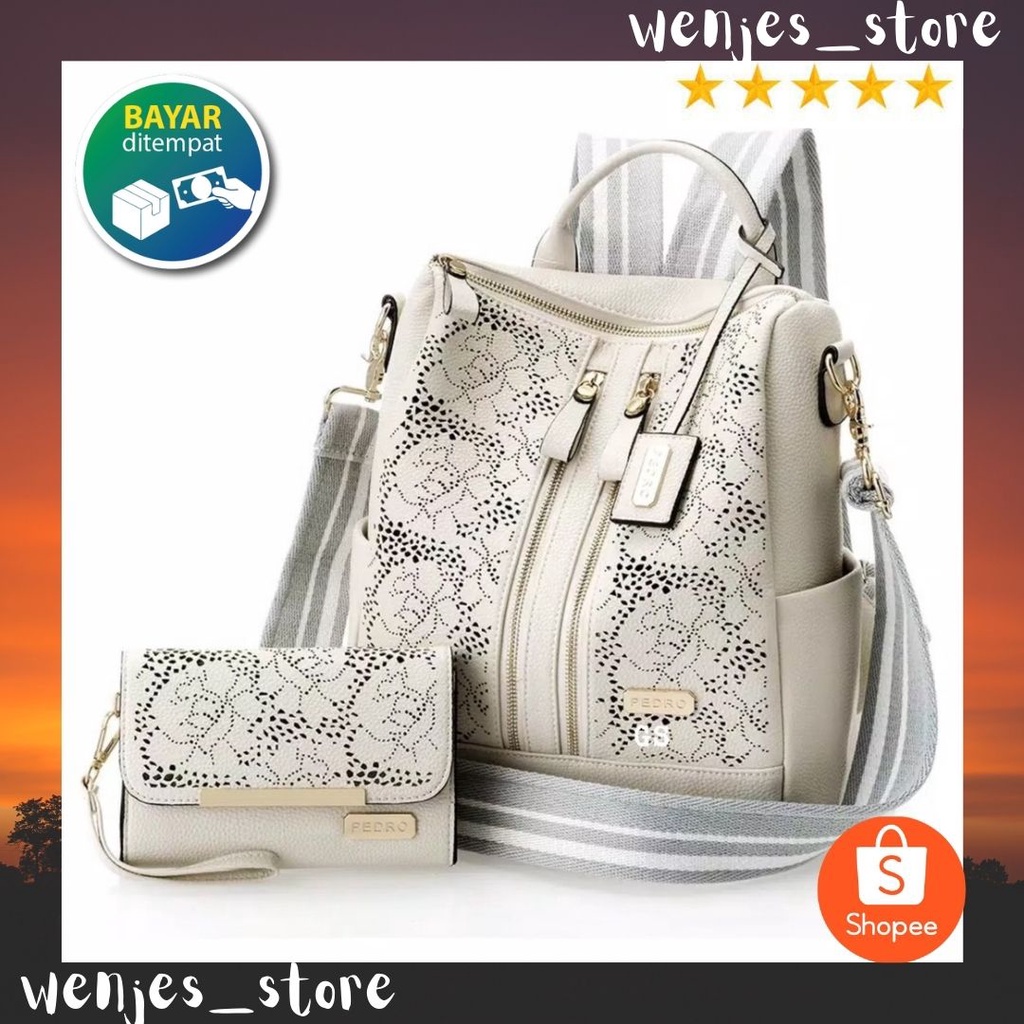 TAS RANSEL WANITA TAS DUA FUNGSI TAS TERBARU TAS TERLARIS TAS KEKINIAN TAS GURU TAS KANTOR COD
