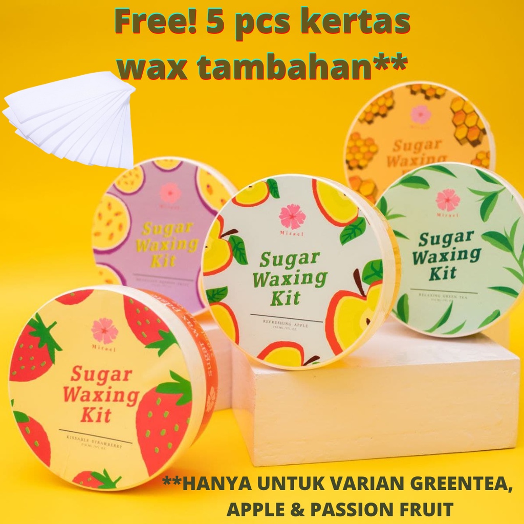 Mirael Sugar Wax Waxing Kit 210 ml Isi Lengkap