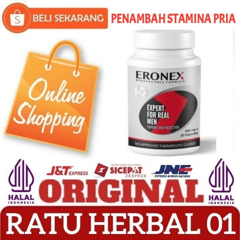 ERONEX BIOAVAILABLE FORMULA HERBAL ASLI OBAT UNTUK PRIA DEWASA ISI 30 KAPSUL DIJAMIN 100% ORIGINAL A