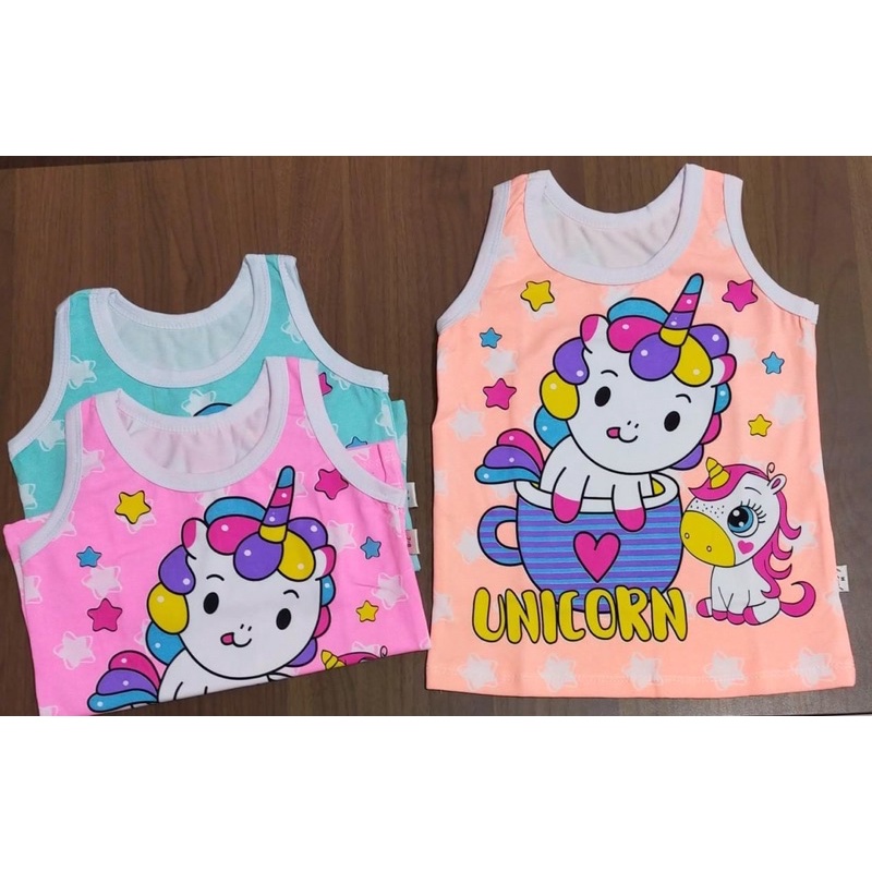 Singlet Anak Perempuan Fullprint Ecer Berkualitas / Tanktop / 1 pcs