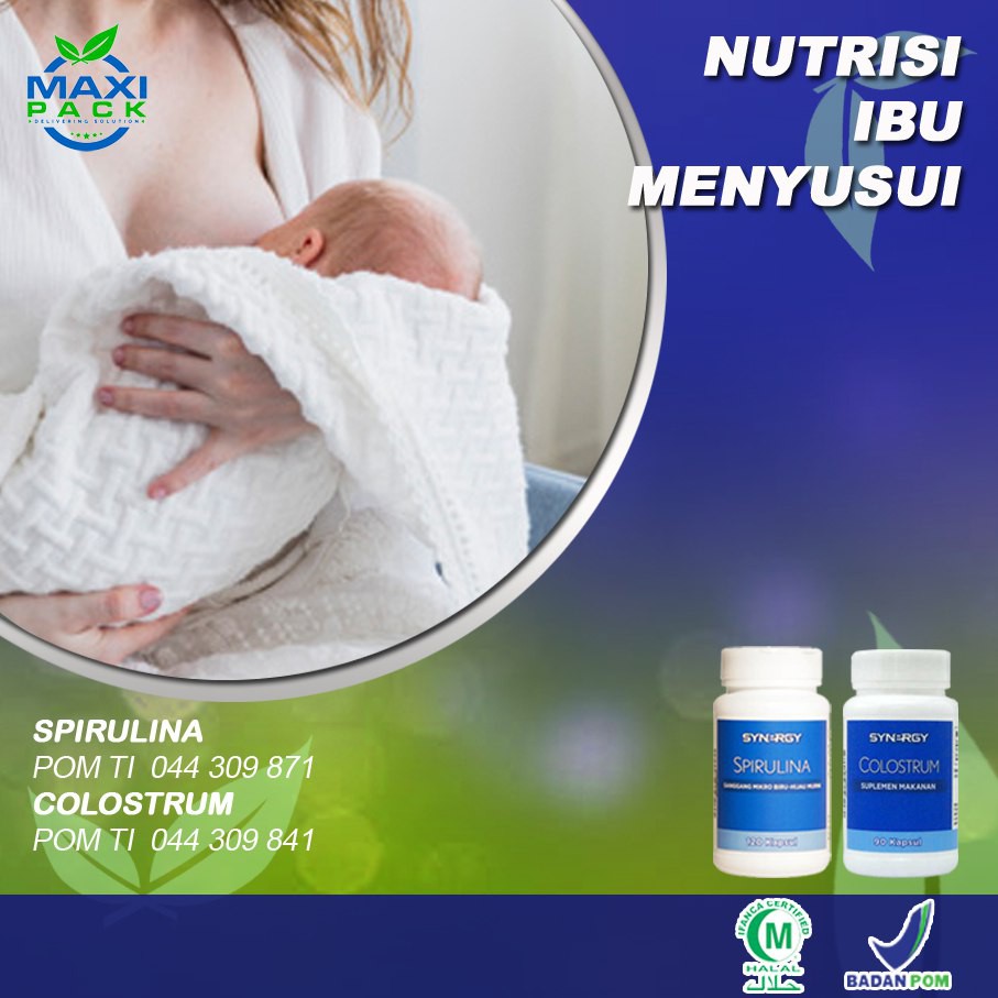 MaxiPack Herbal Vitamin Ibu Hamil Dan Menyusui - Colostrum + Spirulina