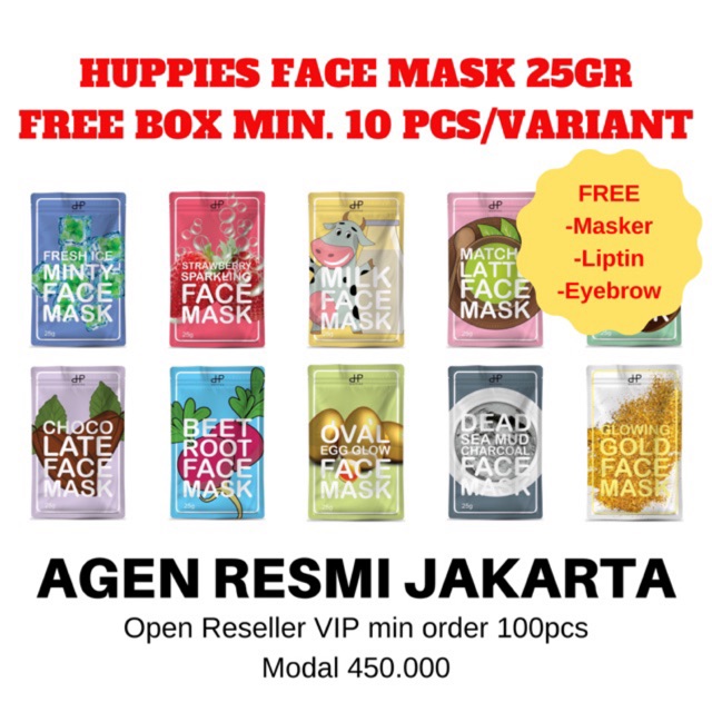 Download Distri Resmi Huppies Face Mask Organic 25gr Berbpom Shopee Indonesia PSD Mockup Templates