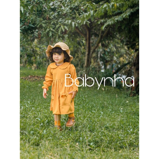 BABYNHA Dress Anak Perempuan/Dress Anak Tangan Panjang Usia 1-5/Hawa Dress