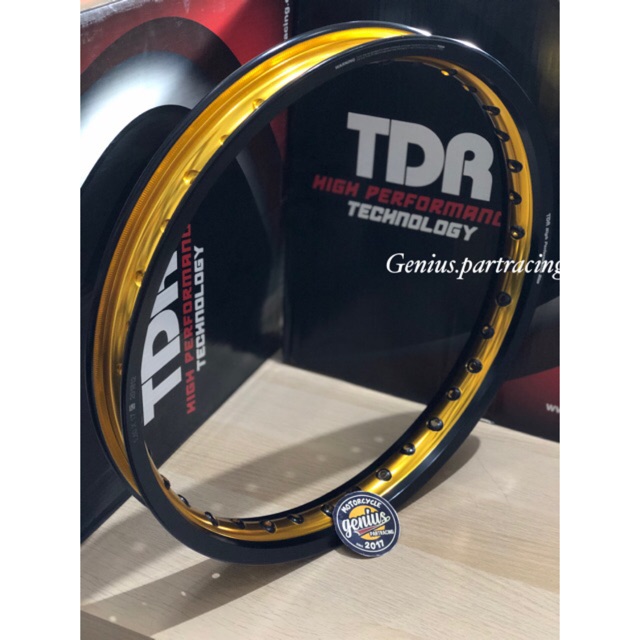 VELG TDR W SHAPE 140X17 BLACK/GOLD ORIGINAL VELG TWOTONE  TDR