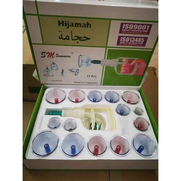 Cupping Sammora Hijamah isi 15 cup/Kop bekam sammora