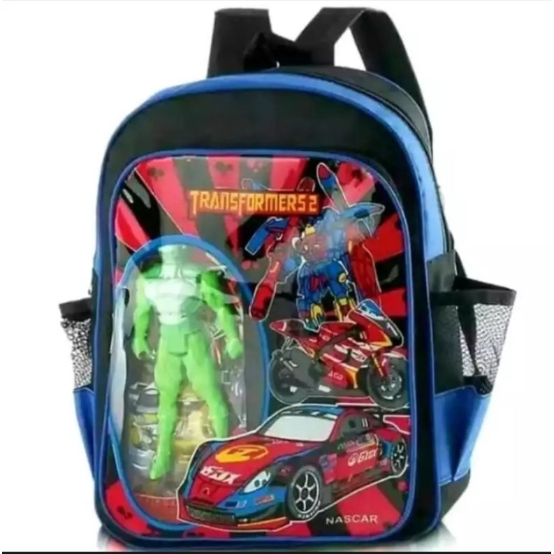 TAS RANSEL ANAK COWO TK/SD BERADIAH ROBOT