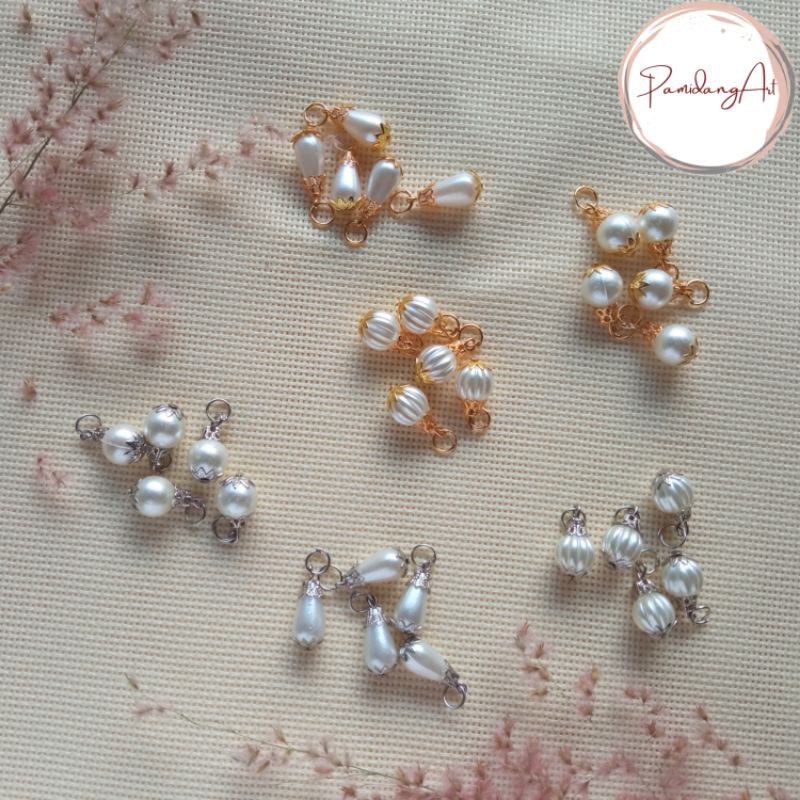 (10pcs) Bandul Mutiara / Mutiara gantung Pedant Pearl