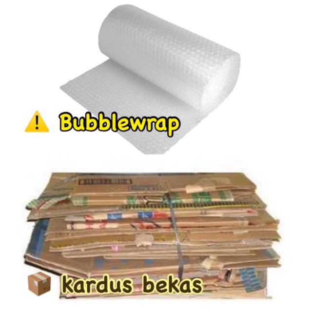 

Bubble wrap packing / kardus