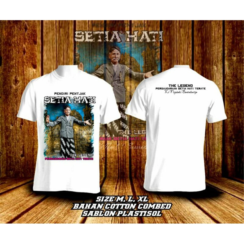 Terabaru kaos Sang legend SH warna putih koas PSHT free stiker