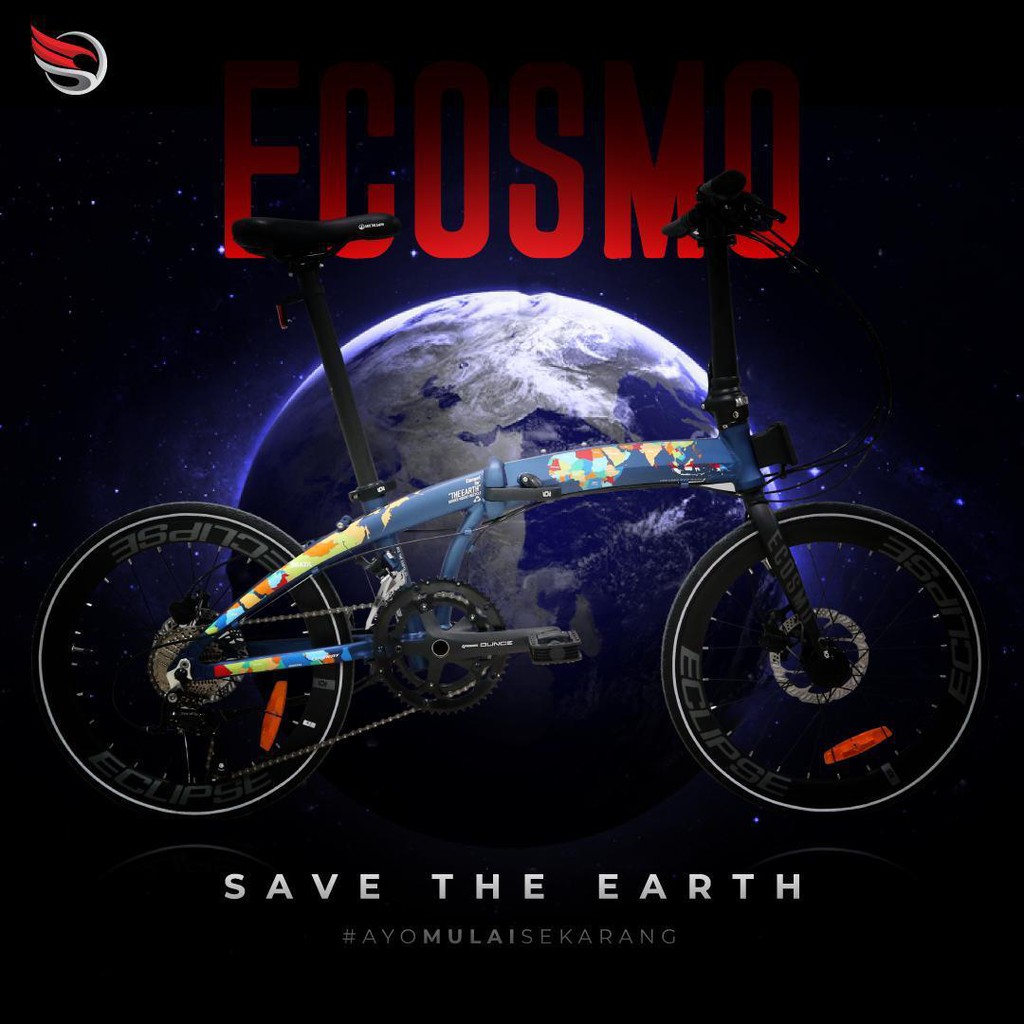 ECOSMO Z9 B2W BIKE TO WORK / SEPEDA LIPAT ELEMENT ECOSMO Z9 2020 NEW