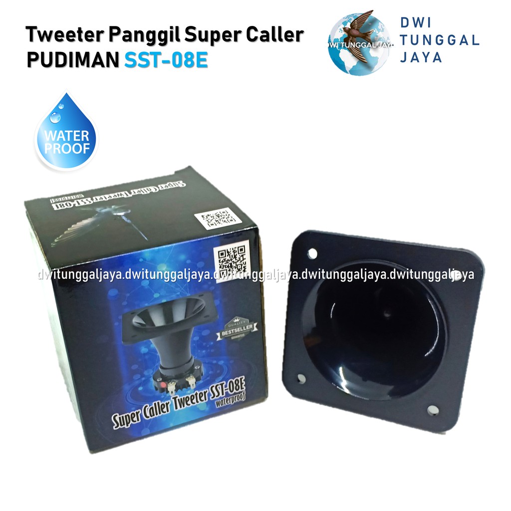 Tweeter Tuiter Twitter Speaker Spiker Panggil Walet Super Caller SST 08E Waterproof Pudiman