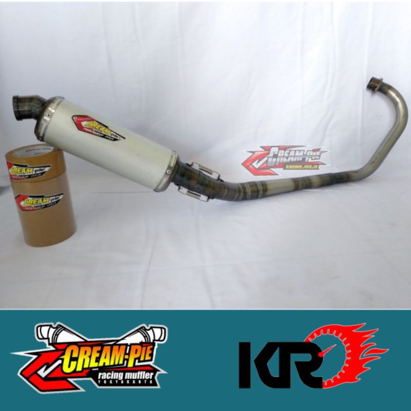 Knalpot Creampie Galvanish Oval Yamaha Vixion Old 100% Asli