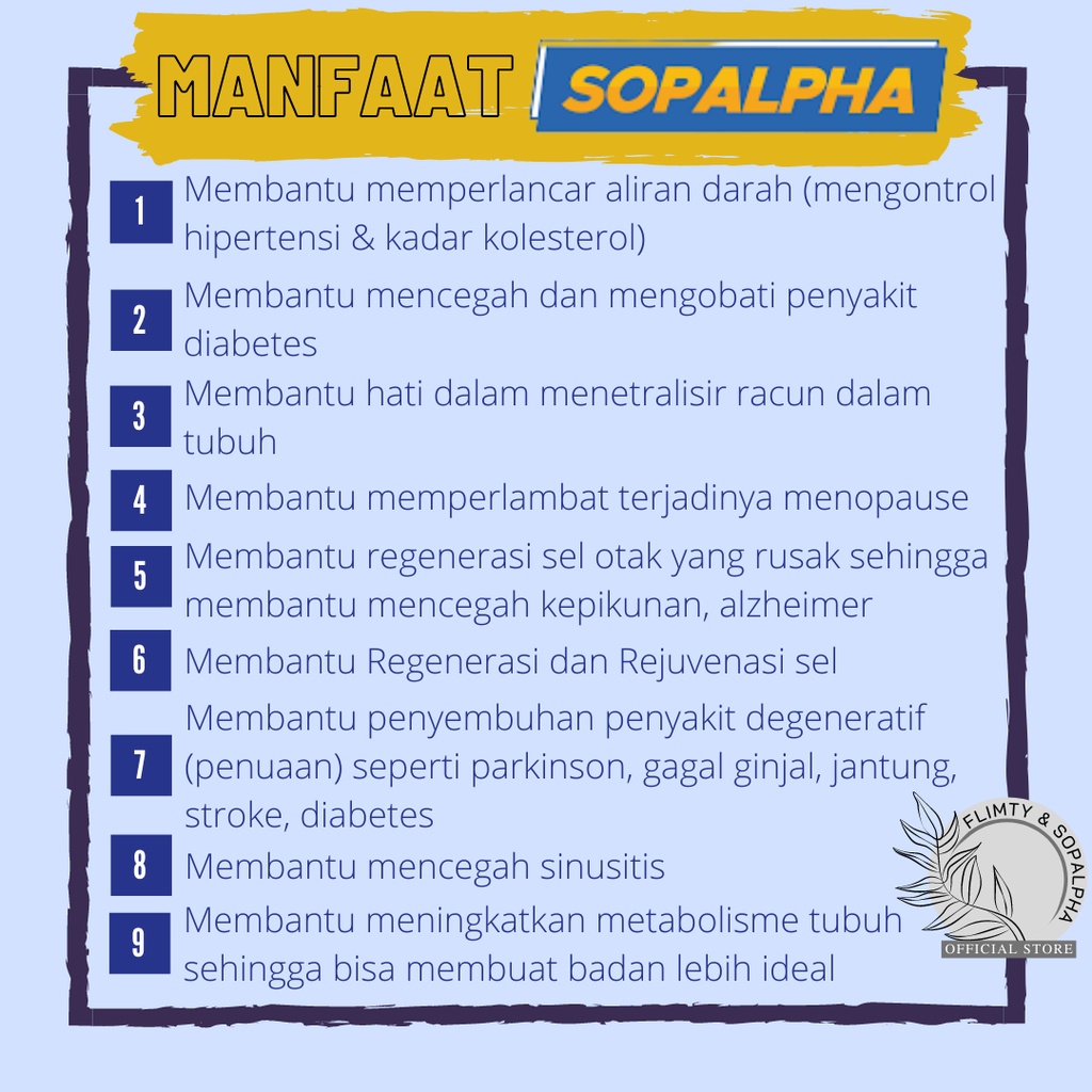 SOPALPHA Minuman Kesehatan Suplemen Daya Tahan Tubuh Obat Herbal Diabetes Kolesterol Jantung BPOM