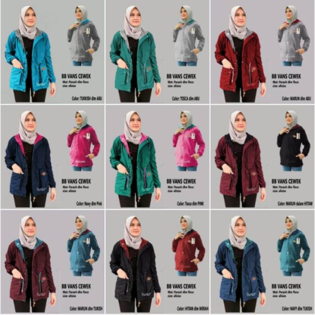 JAKET WANITA /JAKET BB VANS CEWEK / JAKET VANS PARKA CEWEK / JAKET CEWEK / GROSIR JAKET/ JAKET MURAH