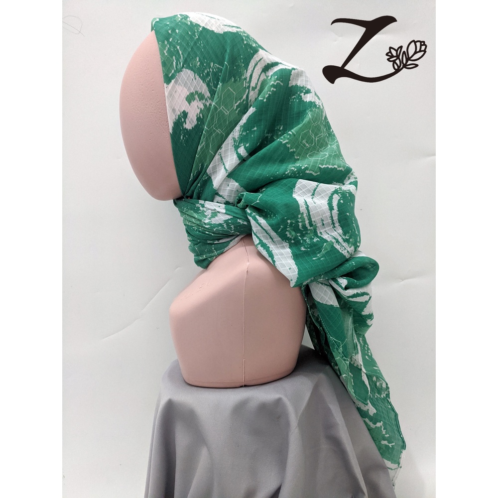Hijab Segiempat Motif 07 | Jilbab Segi Empat Polycotton Motif | Square Hijab Kerudung Motif Cocok un