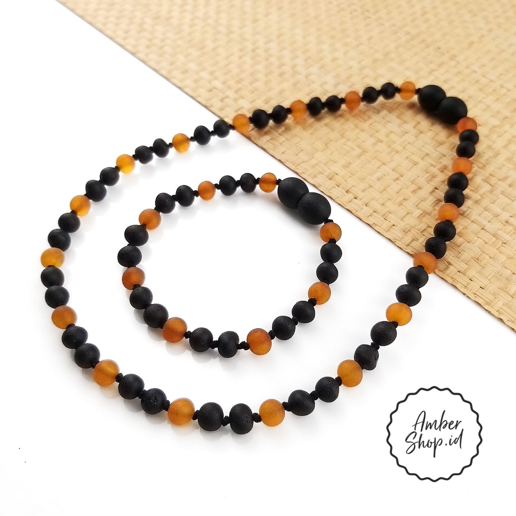 Kalung &amp; gelang amber Bayi - Anak. Full amber.