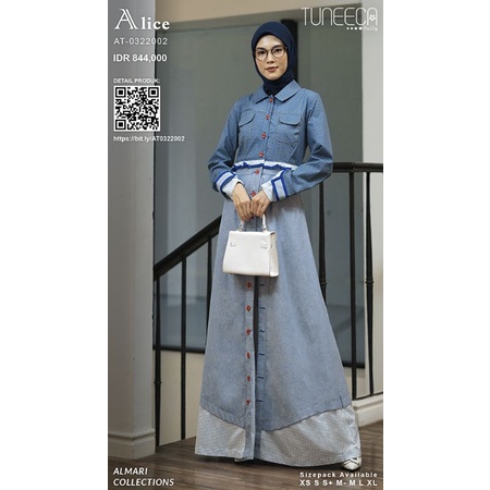Almari Tuneeca AT-0322002 Charmaine Diskon Sale Promo Gamis Long Dress