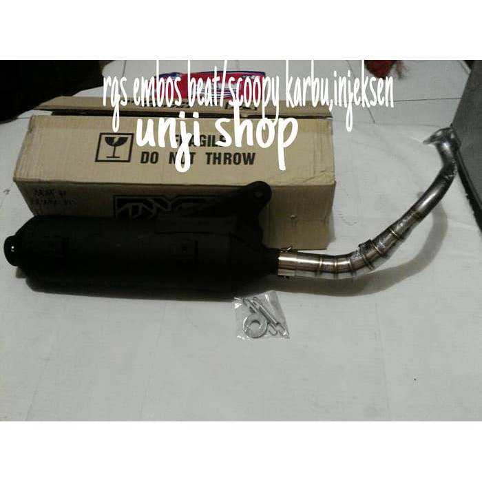 Terbaru knalpot rrgs embos beat/scoopy karbu