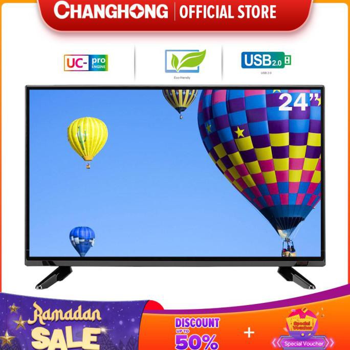 Ready&Siapkirim 24 Inch Led Tv Changhong 24G3 Hd Tv-Hdmi-Usb Moive-L24G3