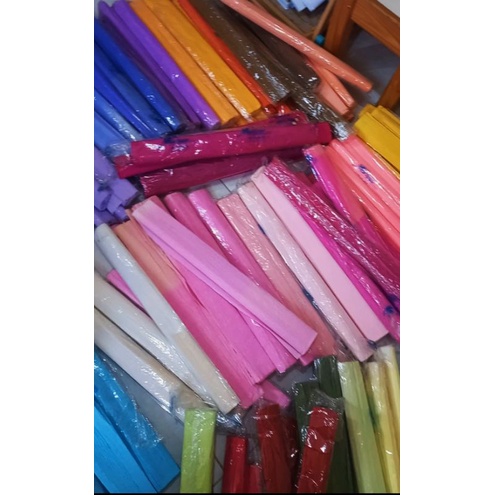 Italian Crepe Paper Import | Kertas Krep Itali Impor | Full Roll 50cm x 2.5m | BACA DESKRIPSI