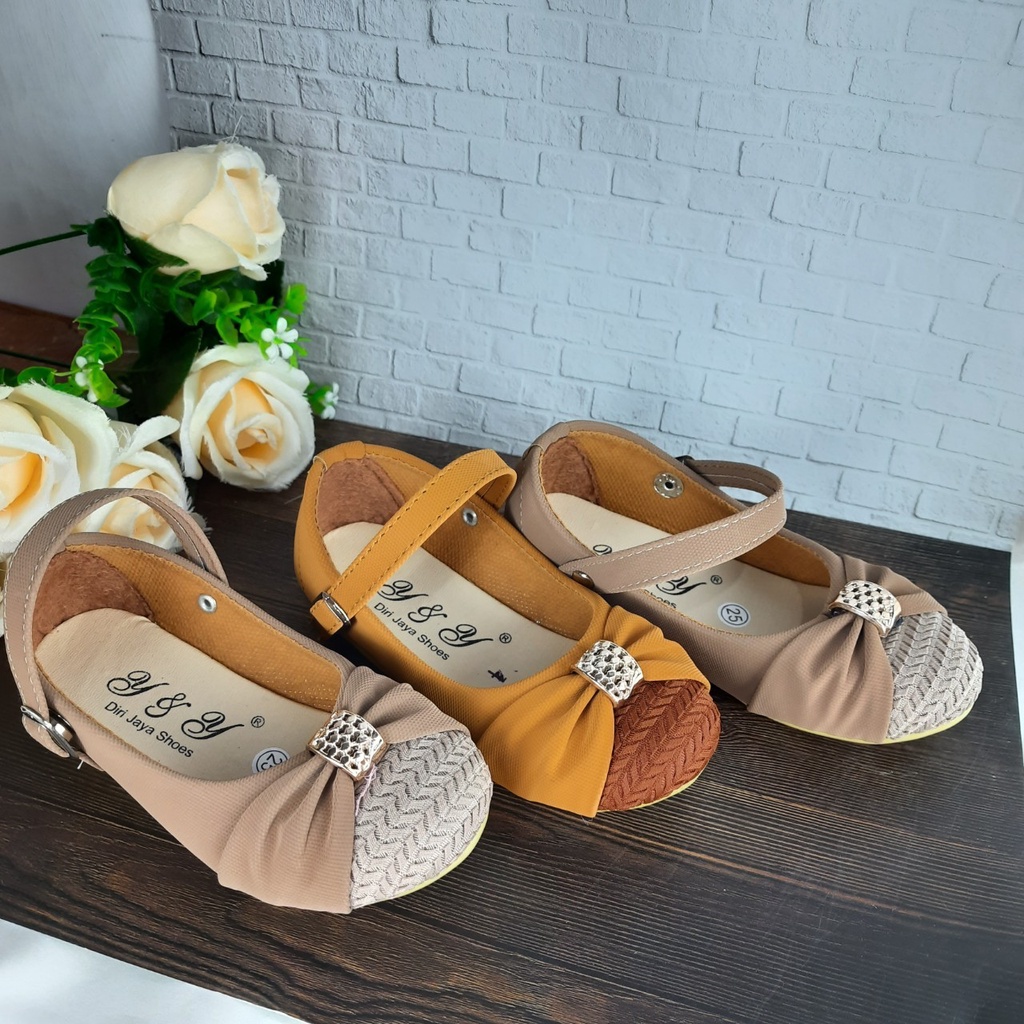 mandirishoesstore-SEPATU FLATSHOES ANAK PEREMPUAN TALI 1 2 3 TAHUN HAY10