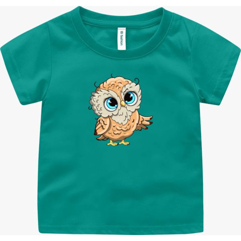 Baju Kaos Anak Laki Dan Perempuan Murah Sablon Digital Motif Owl Cute Umur 1 2 3 4 5 6 7 8 9 Tahun Uxlo Fashion