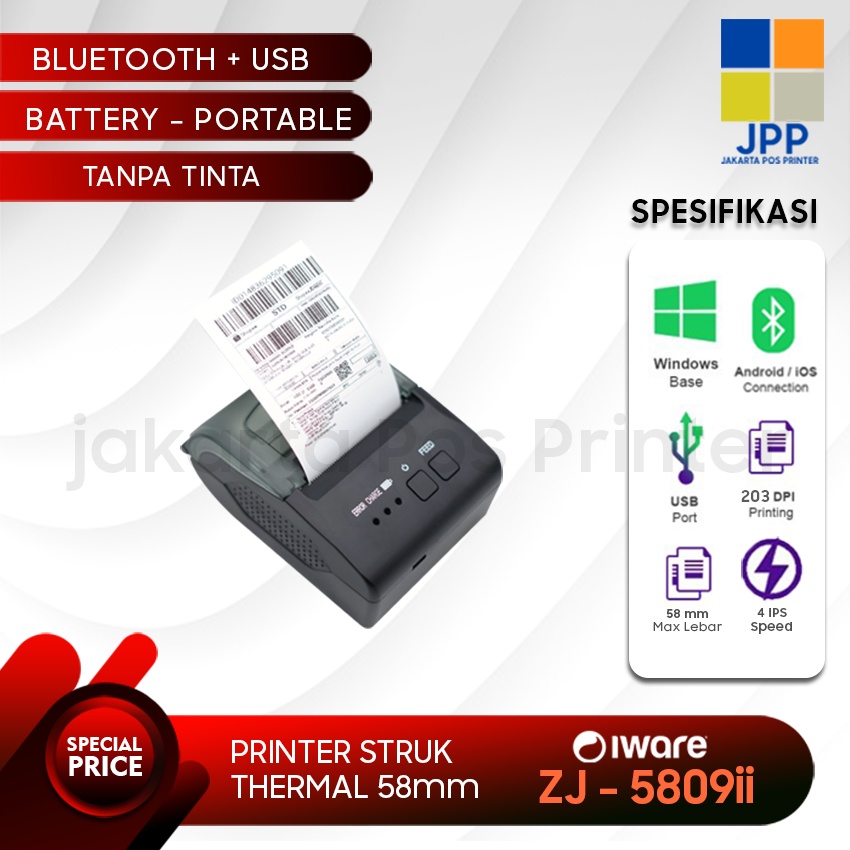 Mini Printer Bluetooth Thermal 58mm-Printer Bluetooth Hp Android