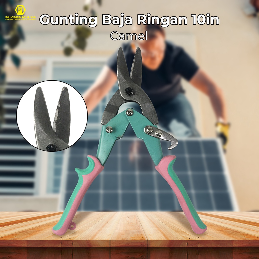 

Gunting Baja Ringan CAMEL / Gunting Seng Gunting Holo Lurus